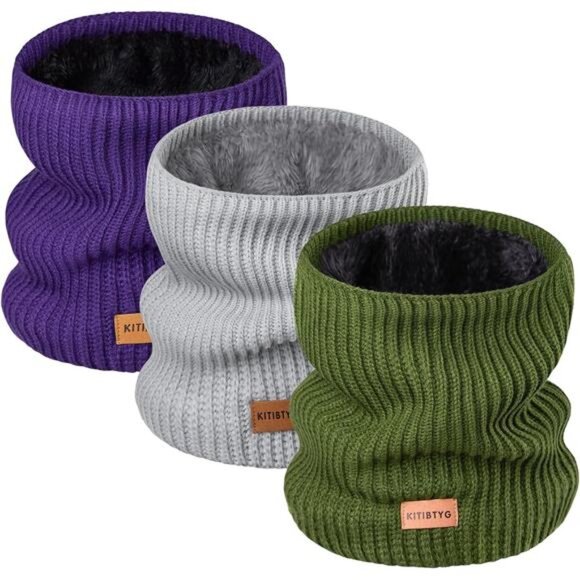 Unisex Winter Neck Gaiters & Ski Mask Winter Fleece Neck Warmer Face Windproof